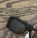 Gucci Monochrome Rectangle Acetate Sunglasses GG1325S012 Shiny Dark Havana 54MM