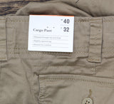 Goodfellow & Co Mens Regular Fit Straight Cargo Pants 85628189 Tan Brown 40x32