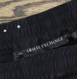 Armani Exchange Slim Fit Denim Drawstring Jogger Jeans Pants Black Wash 32