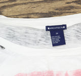 Architect Women’s Burnout Tie-Dye Shirt Top Black Red White 2X