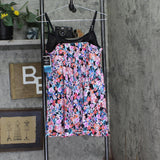 Swim Solutions Womens Blushing Empire Swimdress One Piece 806837 Pink Multi 14