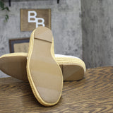 Universal Thread Jane Espadrille Flats with Strap Cream Off White / Brown 11M