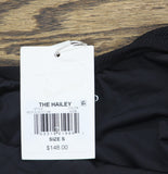 Solid & Striped Cloud Terry One-Piece Hailey Swimsuit Textured Noir Black S