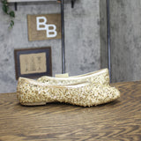 A New Day Womens Sammie Ballet Flats 94685491 Gold Yellow 10M