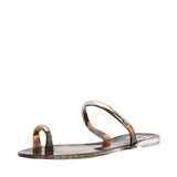 DV Dolce Vita Ivonna Toe Ring Jelly Sandals Tortoise Black Brown 7M