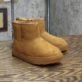 Cat & Jack Toddler Girls Arlo Zipper Shearling Style Boots ARL0 Cognac Brown 8T