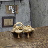 A New Day Womens Esme Floral Crochet Kitten Heels 92979007 Tan Brown 9.5M