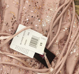 Blondie Nites Juniors Glitter Sequined Corset-Bodice Gown Dress Rose Pink 15