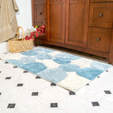 Chesapeake Pebbles 2-Piece Bath Rug Set 0060254526653 Aquamarine Blue 60