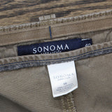 Sonoma Mens Cotton Cargo Shorts 1678e576708eae Brown 40