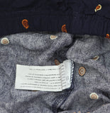 Ekouaer Womens Cropped Woven Pajama Capri Pants Blue Multi L