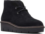 Clarks Women's Airabell Zip Ankle Boot 26163310 Black Suede 7M