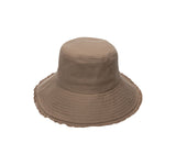 Physician Endorsed Womens Canvas Castaway Bucket Hat Taupe Brown
