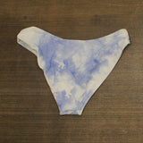 Jonathan Simkhai Womens Camila Tie Dye High Cut Bikini Bottom Swim Blue M
