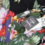 Bar III Womens Floral-Print Tiered Cover Up MBTH25834 Multi Black L