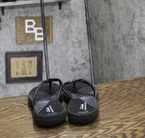 Clarks Womens Breeze Coral Thong Sandals Black / Brown 10M