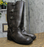 Wild Fable Womens Rebel Tall Moto Buckle Boots 90366583 Brown 7.5M