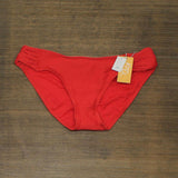 Kona Sol Women's Medium Coverage Ribbed Tab Hipster Bikini Bottom 77589662