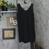 Avenue Womens Plus Size Two Way Essential Slip Dress Black 16W