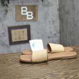 A New Day Womens Maren Sandals Raffia 94805584 Natural Brown 8M