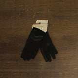 Isotoner Signature Womens Rib-Knit Fleece-Lined Gloves 515M2 Black L/XL