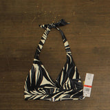 Anne Cole Marilyn Printed Halter Bikini Top 25MT12245 Black White Multi XS