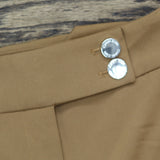 Calvin Klein Petite Solid Lux High-Rise Wide Leg Pants T42PL994 Luggage Brown 4P