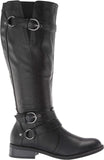 White Mountain Loyal Tall Shaft Wide Calf Boots Wide Calf Shoes Black 6.5M-WC