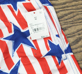 Mad Engine Mens Star Print Striped Americana Swim Shorts 89218265 Blue / Red XL