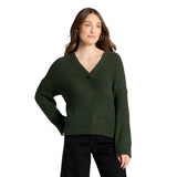 Universal Thread Womens V-Neck Hooded Shawl Sweater 94672988 Green S