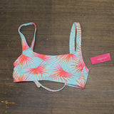 Xhilaration Juniors Bralette Bikini Top 78471948 Blue Floral M