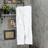 INC International Concepts Womens Sequin Front Straight Leg Denim Jeans White 4
