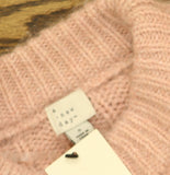A New Day Womens Round Neck Cable Knit Pullover Sweater 94681582 Pink S