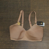 Wacoal Womens Simply Done Seamless Wire Free T-Shirt Bra Beige Brown 38DDD