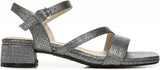Lifestride Women's Julep Strappy Sandal I0372S1 Black Metallic 6M