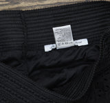 American Rag Laser-Cut Faux-Suede Ruffled Eyelet Cropped Shorts Classic Black S