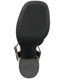 Wild Pair Womens Laviniaa Platform Sandals 10020641100 Black Smooth 6M