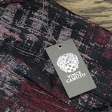 Vince Camuto Womens Jacquard Fit Flare Puff Sleeve Dress VC4M5667 Wine Red 8