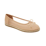 A New Day Womens Amara Flats Mesh Bow 94836363 Beige Brown 8M