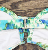 Red Carter Out of Sight Underwire Swim Top RCOS25605 Papyrus Multi Green Multi M