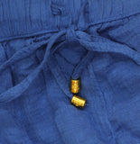 Lauren Ralph Lauren Womens Top & Pants Cover-Up Swim Woven Blue Saturn S