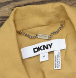 DKNY Womens Single-Button Blazer Suit Jacket UE5J8100 Whiskey Brown 10