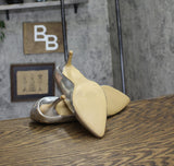 French Connection Womens Kate Flex Pumps Silver Gray 8.5M