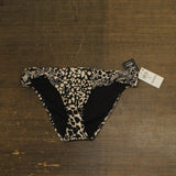 Bar III Womens Printed Side-Tab Hipster Bikini Bottom MBPM25501 Black Multi M