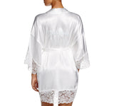 In Bloom By Jonquil Womens Satin The Bride Wrap Robe HER030 White S