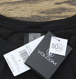 Volcom Womens Long Sleeve Rashguard- UPF 50+Sun Protection O0312301 Jet Black S