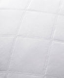 Unikome Diamond Quilted Feather and Down Gusseted 2-Pack Pillows White Standard