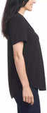 Hilary Radley Ladies Womens Short Sleeve Crepe Blouse 1753857