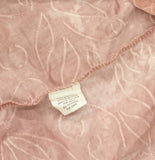Ny Collection 3/4 Bell Sleeve Pleat Front Y-Neck Top MNKU2046 Mauve Pink M