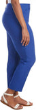 Hilary Radley Women Mid-Rise Stretch Pull-On Ankle Pant 1753633 Mazarine Blue L